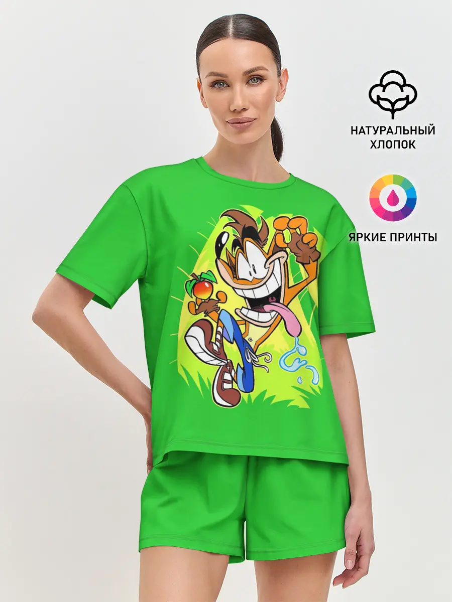 Женская пижама с шортами / CRASH BANDICOOT