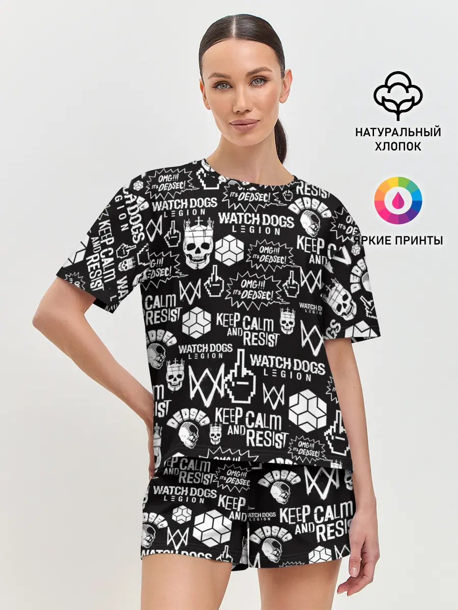 Женская пижама с шортами / WATCH DOGS LEGION