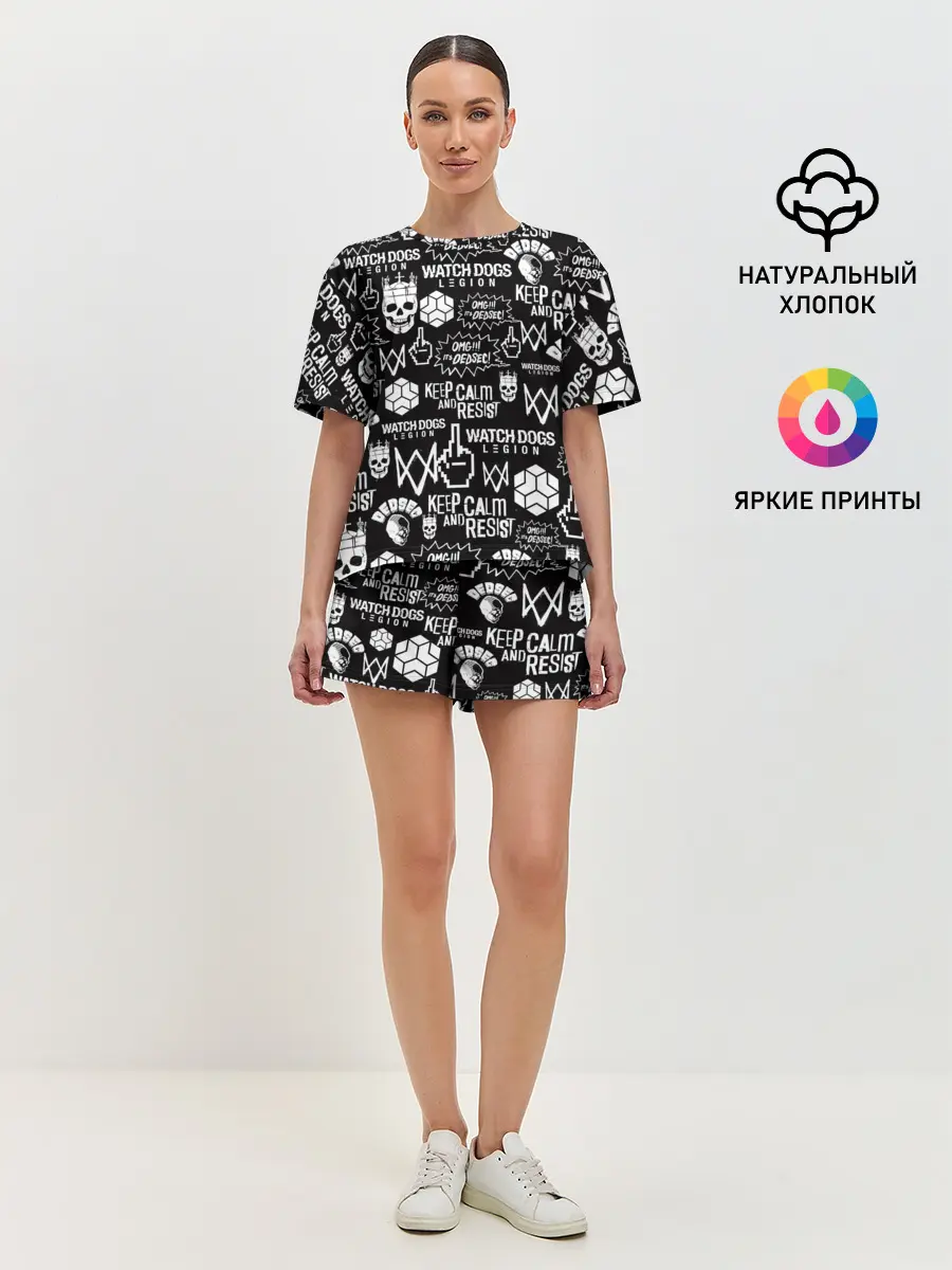Женская пижама с шортами / WATCH DOGS LEGION