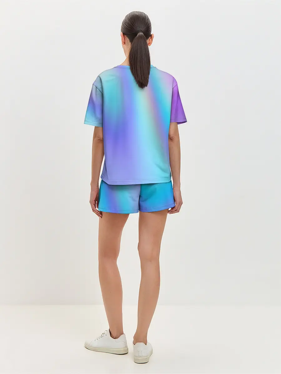 Женская пижама с шортами / СИЯЙ