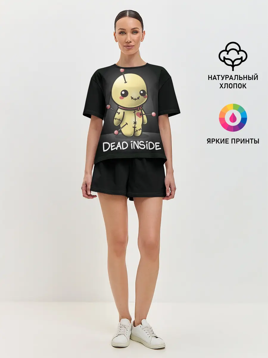 Женская пижама с шортами / DEAD INSIDE