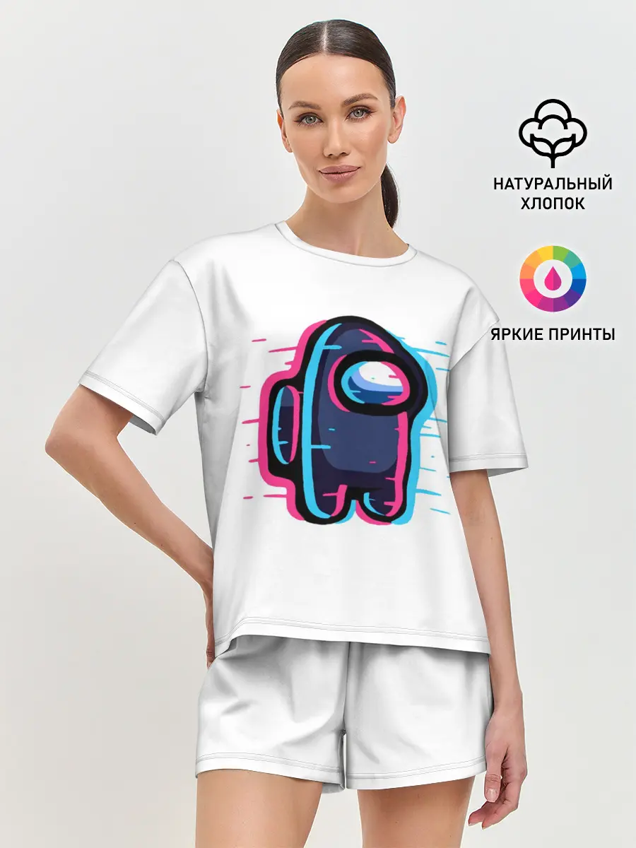 Женская пижама с шортами / Among Us