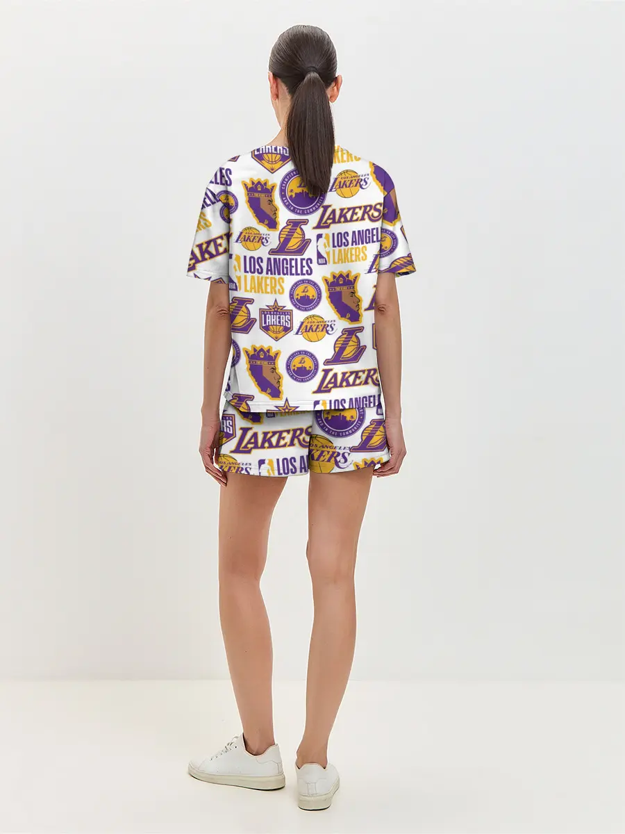 Женская пижама с шортами / LAKERS LOGO