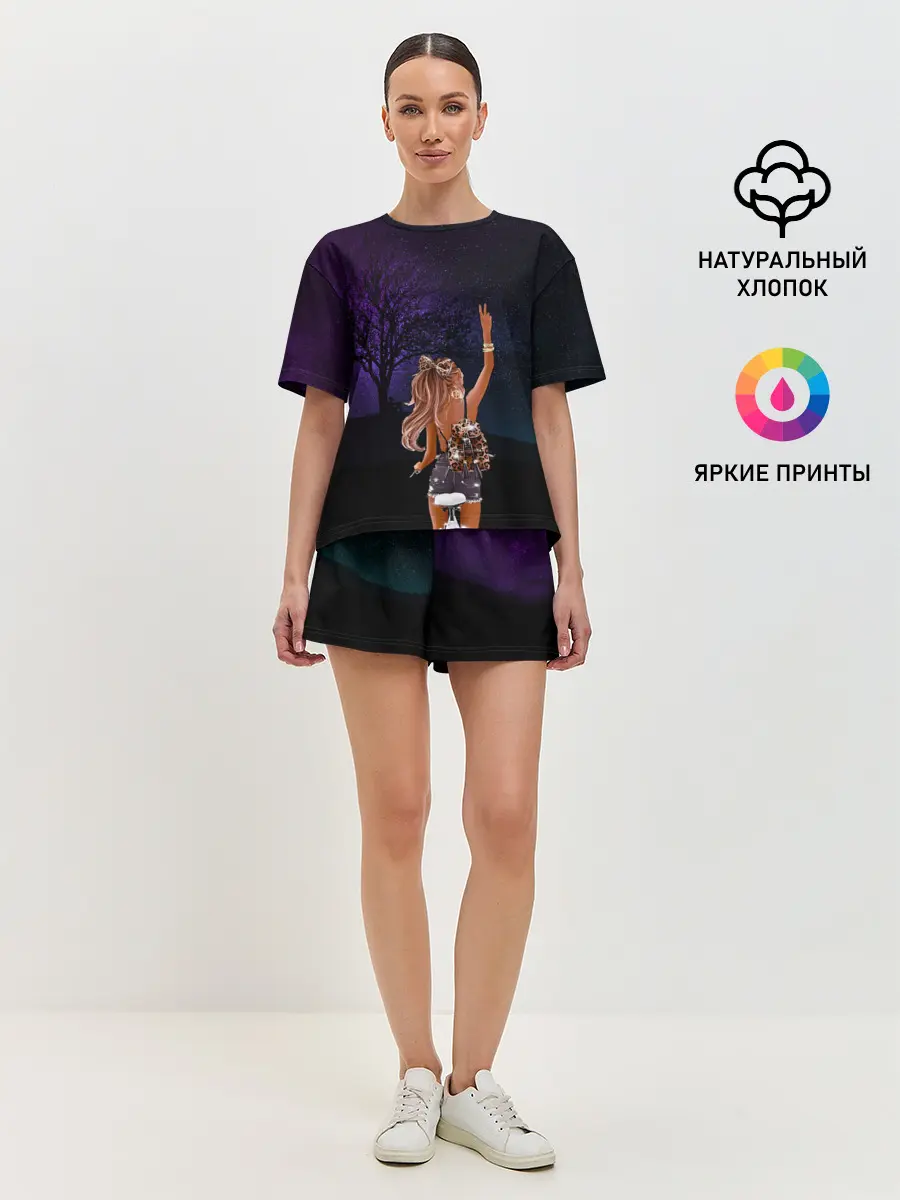 Женская пижама с шортами / Романтика