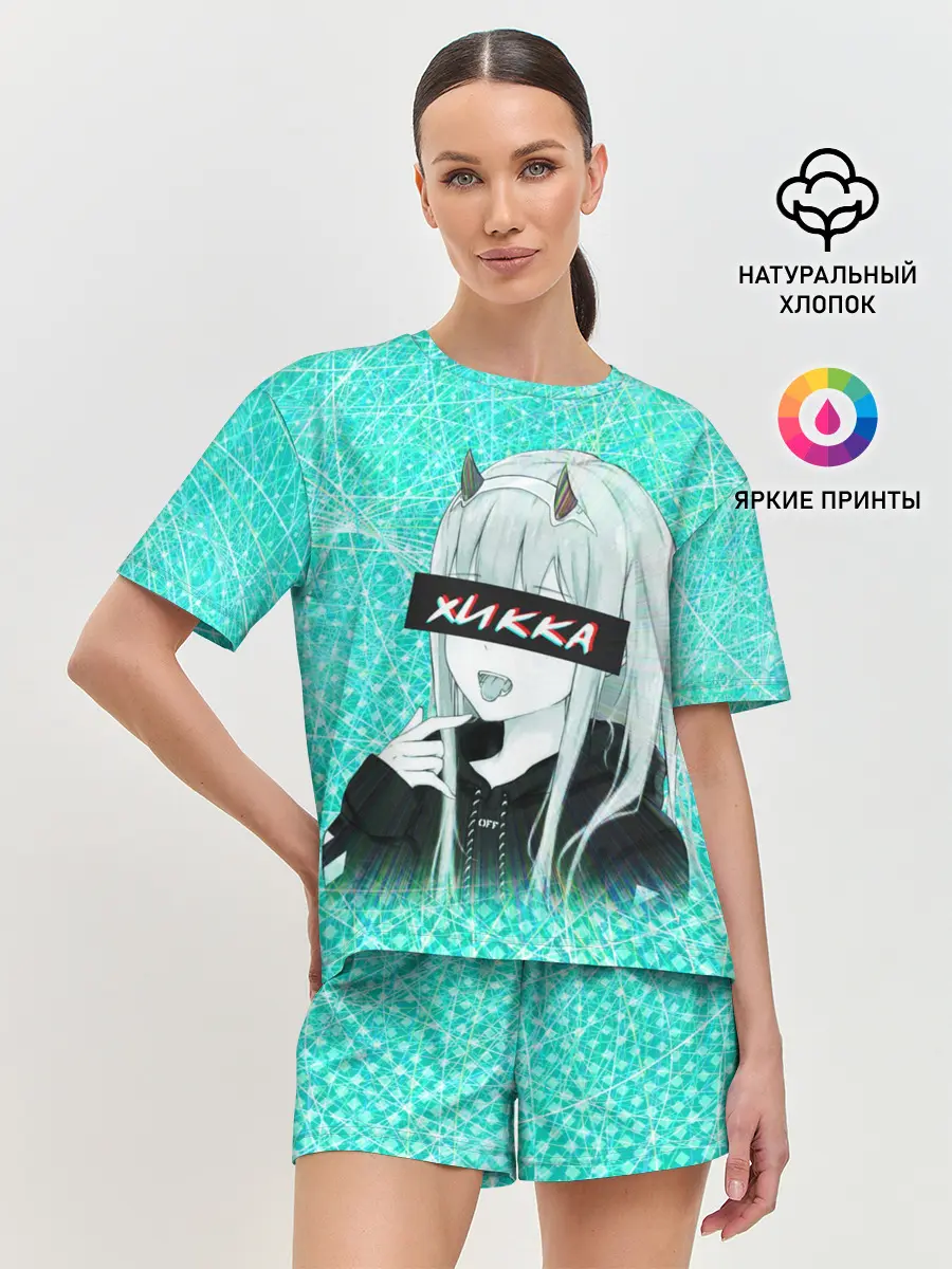 Женская пижама с шортами / Zero Two Хикка