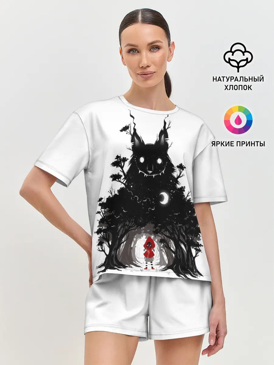 Женская пижама с шортами / Красная шапочка