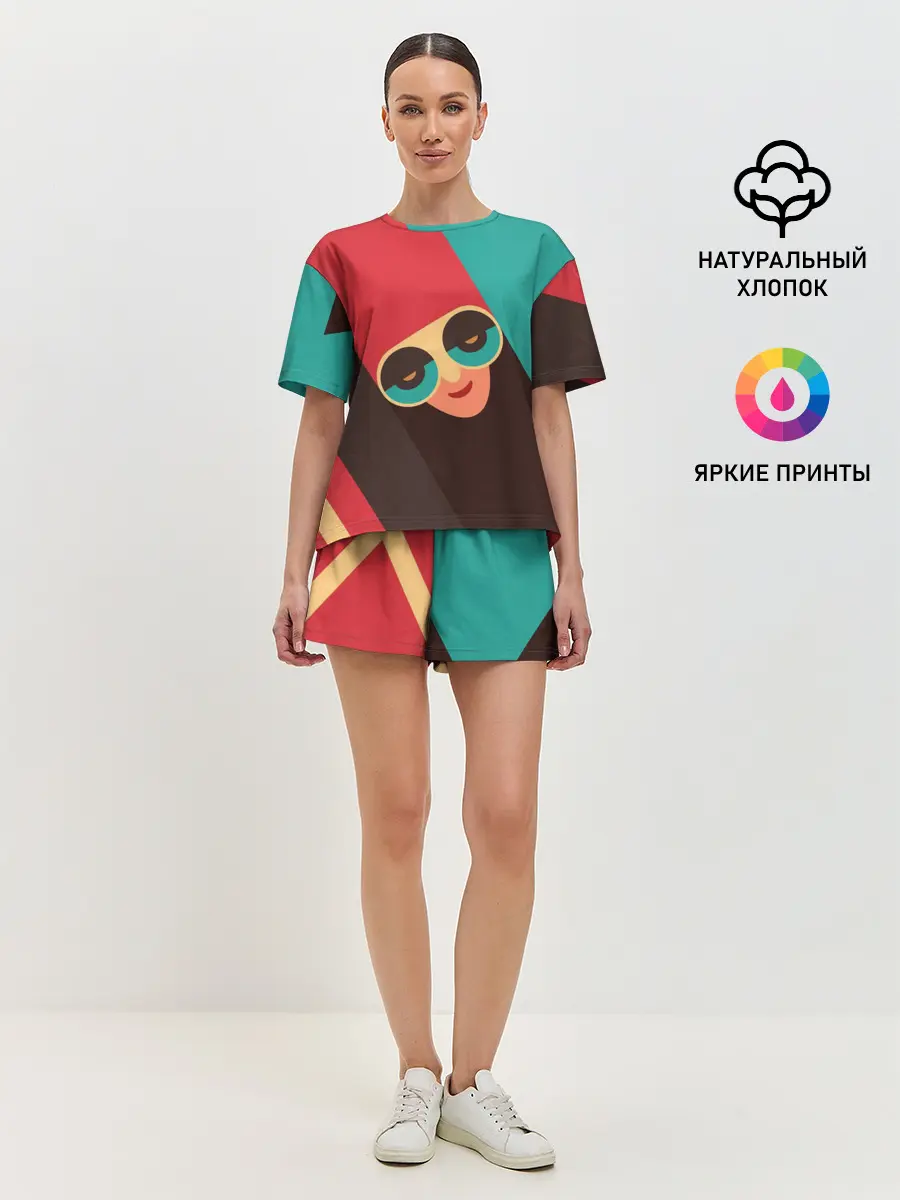 Женская пижама с шортами / RETDO FACE