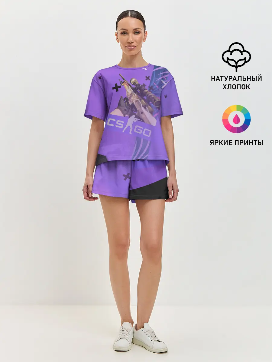 Женская пижама с шортами / CS GO - Dragon lore | История о драконе