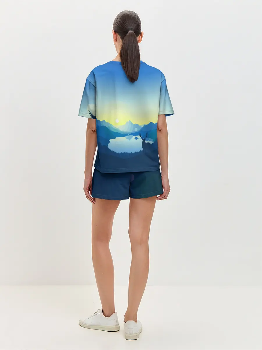 Женская пижама с шортами / NATURE