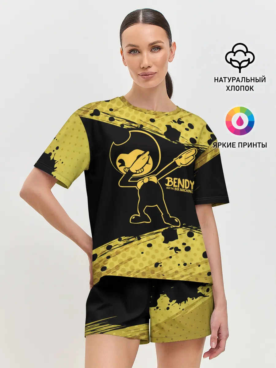 Женская пижама с шортами / BENDY AND THE INK MACHINE.