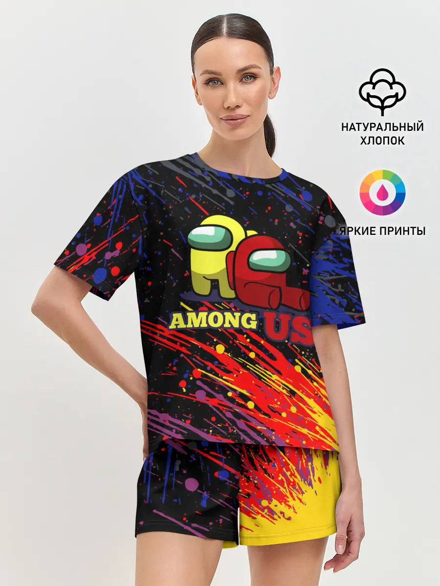 Женская пижама с шортами / AMONG US.