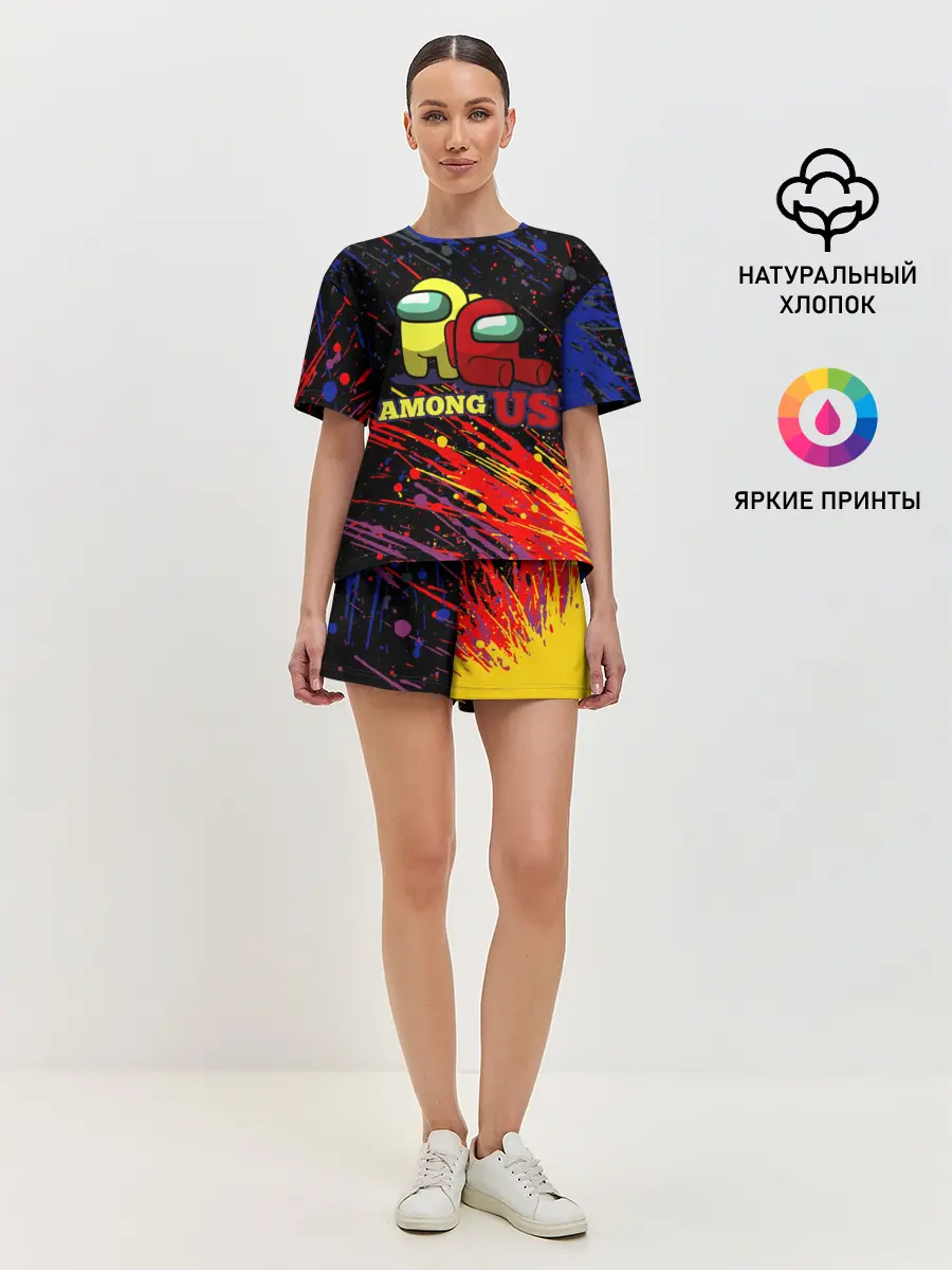 Женская пижама с шортами / AMONG US.