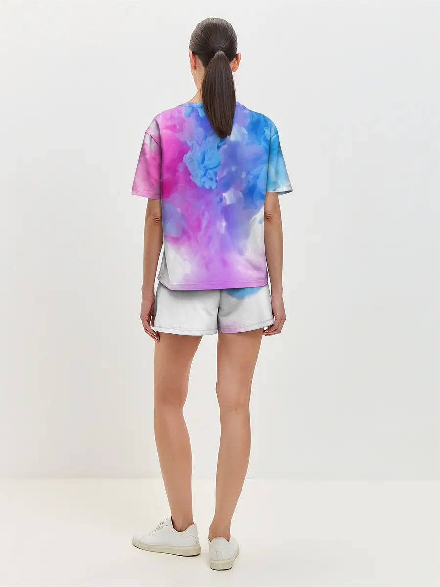 Женская пижама с шортами / дым