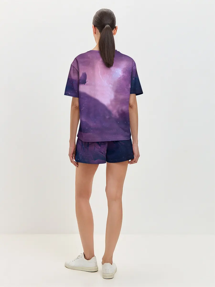 Женская пижама с шортами / Star Cat