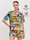 Женская пижама с шортами / Pop Art