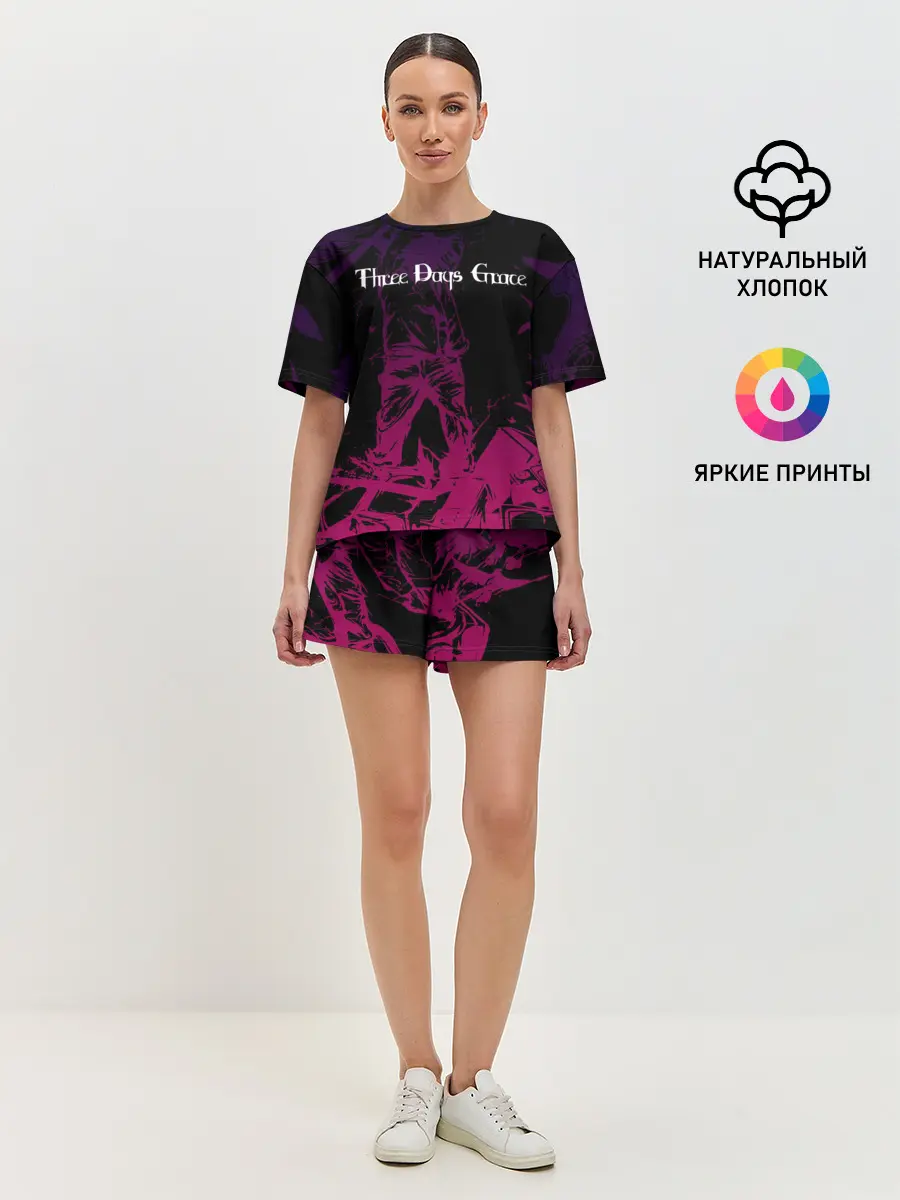 Женская пижама с шортами / THREE DAYS GRACE.