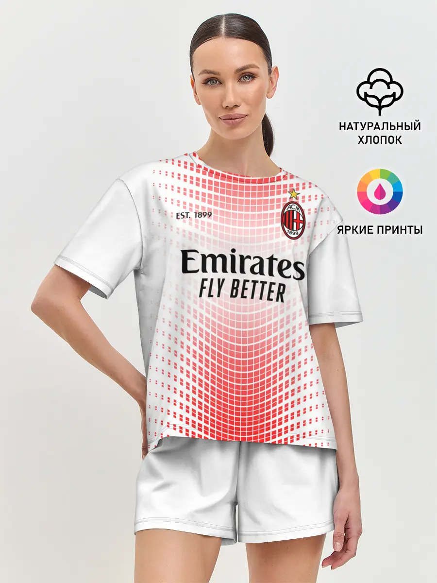 Женская пижама с шортами / AC MILAN 20/21 - ГОСТЕВАЯ