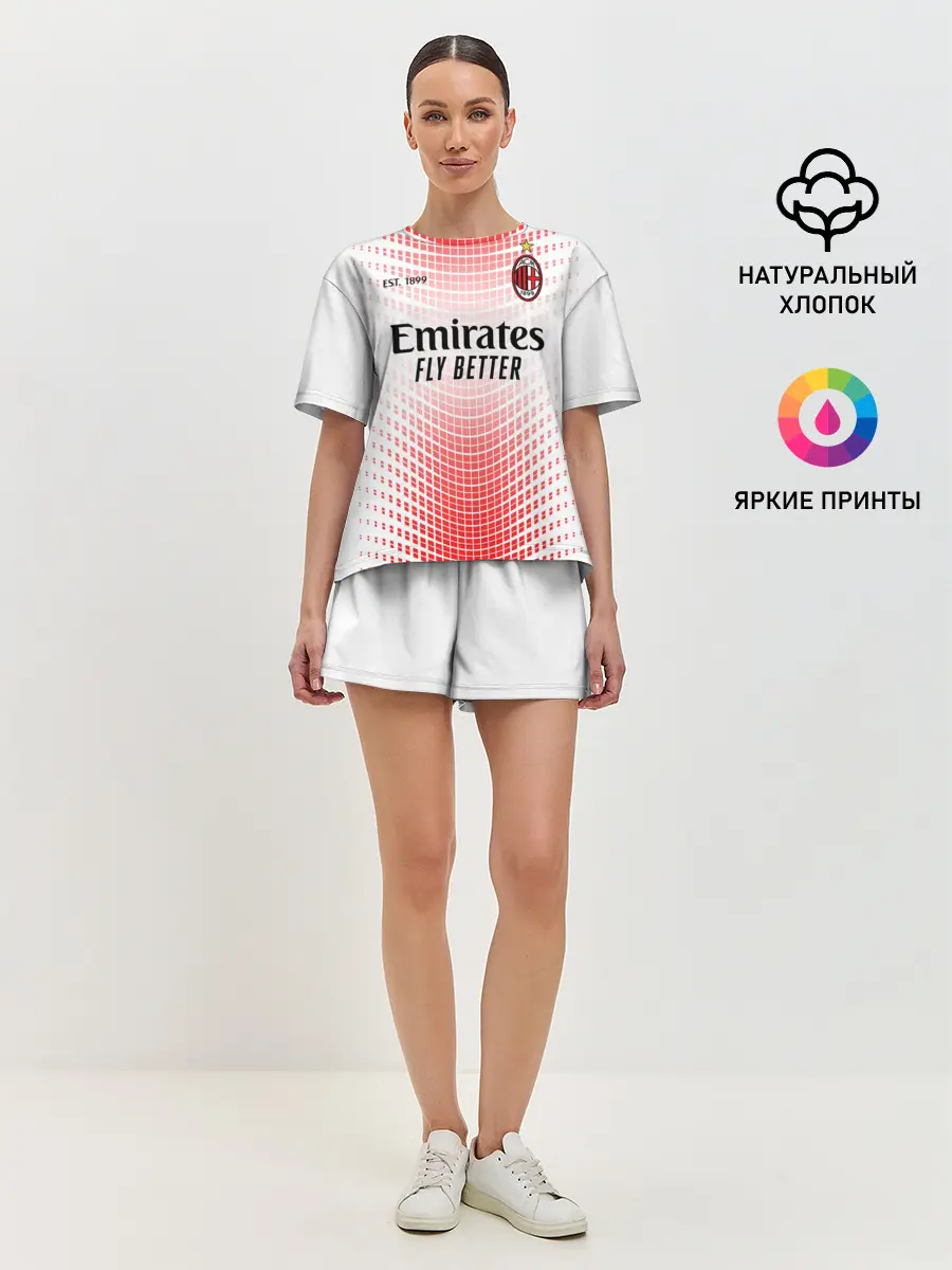 Женская пижама с шортами / AC MILAN 20/21 - ГОСТЕВАЯ