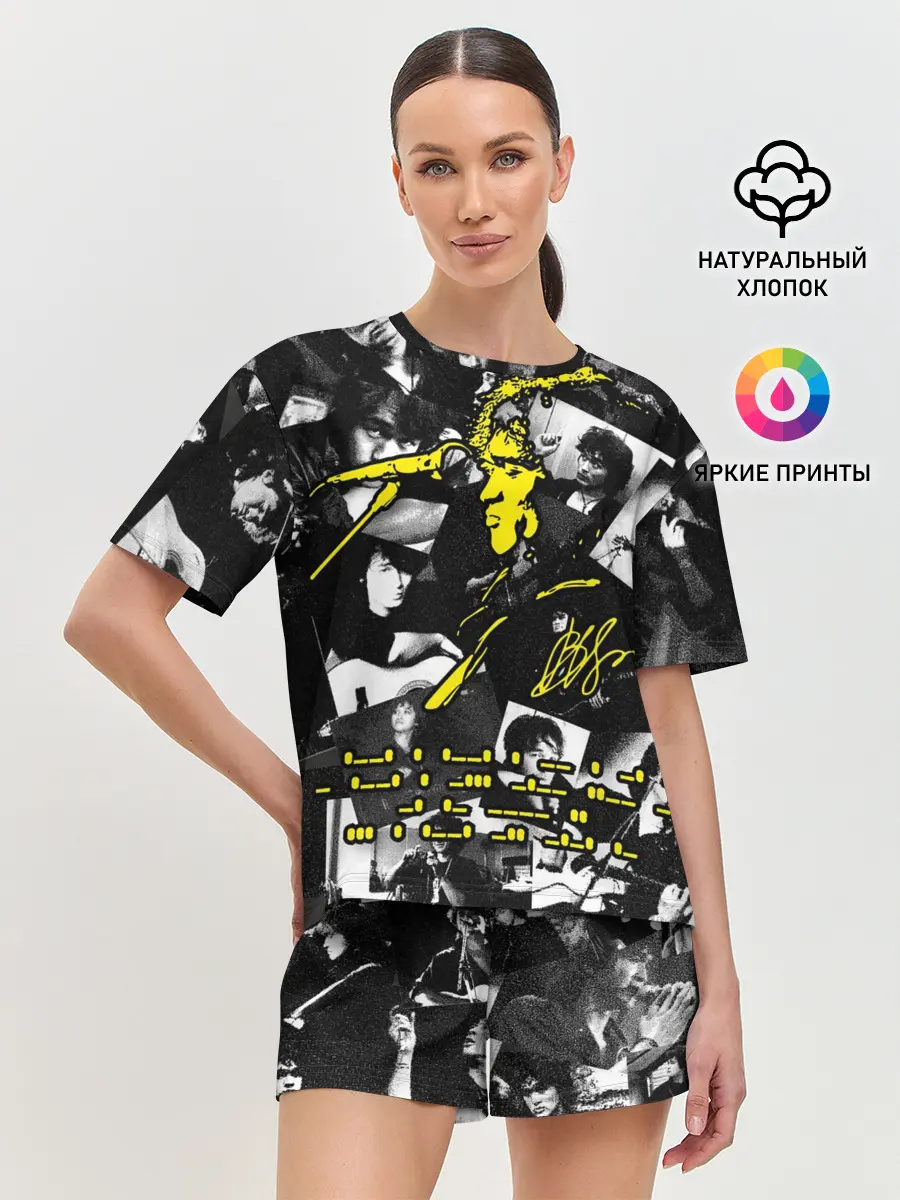 Женская пижама с шортами / Цой