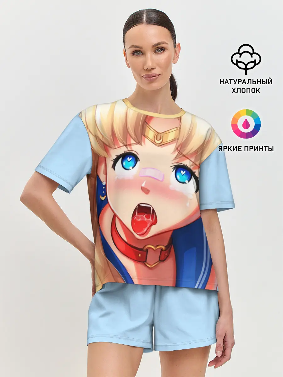 Женская пижама с шортами / SAILOR MOON AHEGAO