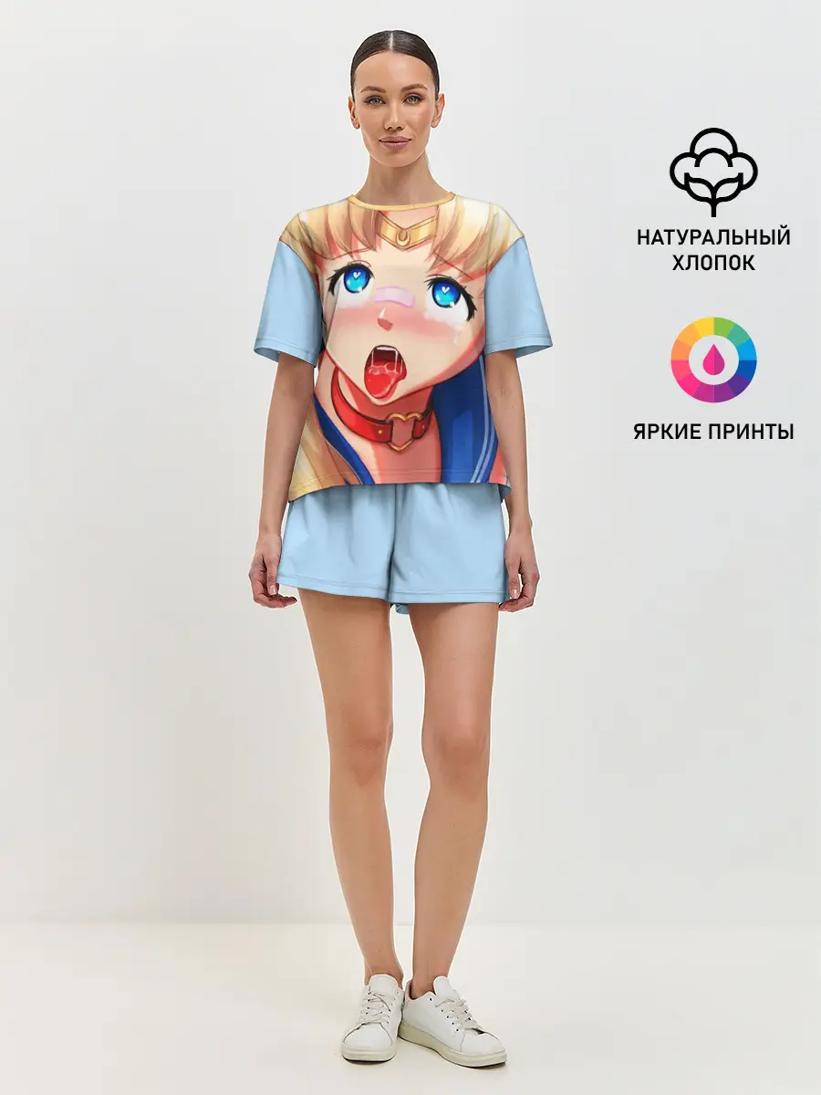 Женская пижама с шортами / SAILOR MOON AHEGAO