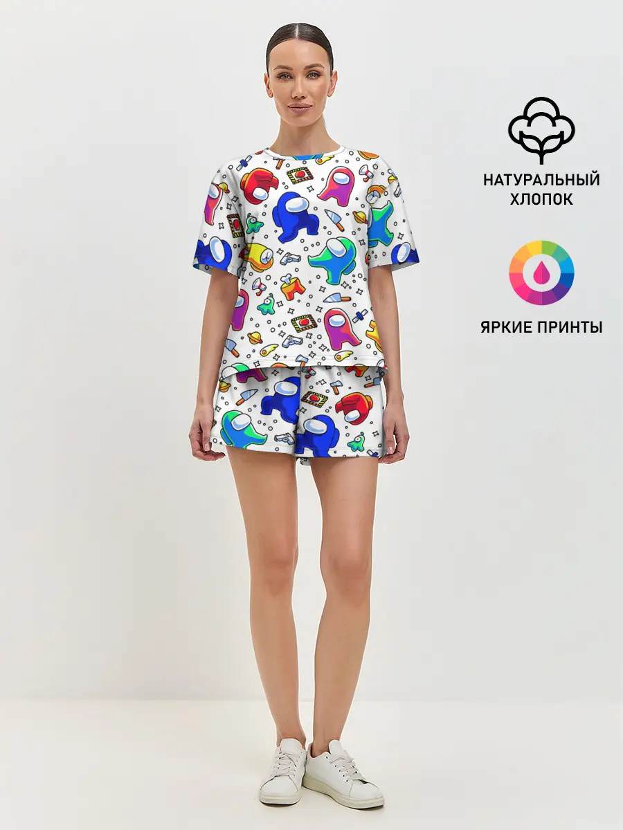 Женская пижама с шортами / AMONG US