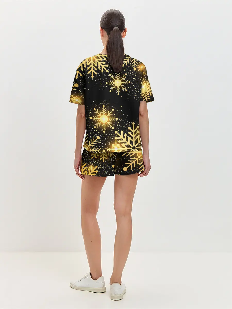 Женская пижама с шортами / AMONG US НОВОГОДНИЙ