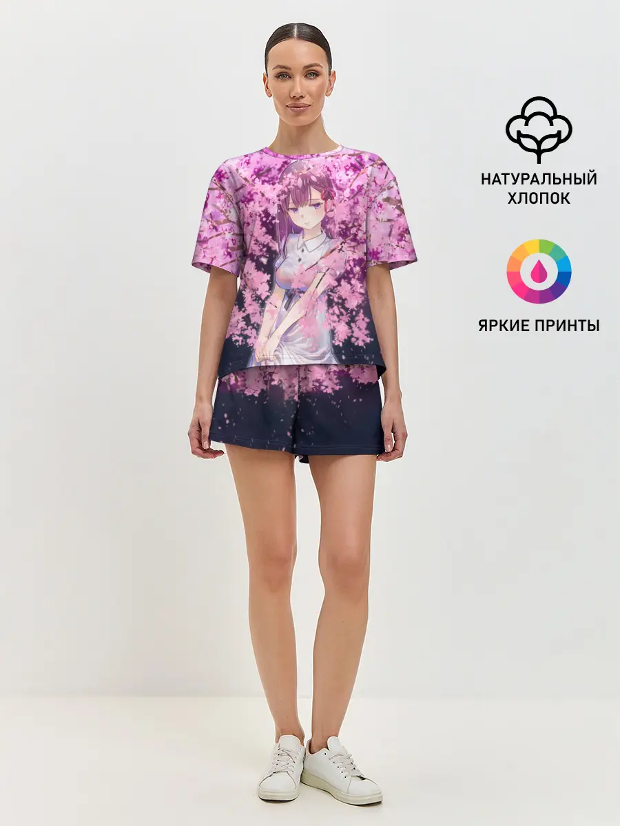 Женская пижама с шортами / SAKURA
