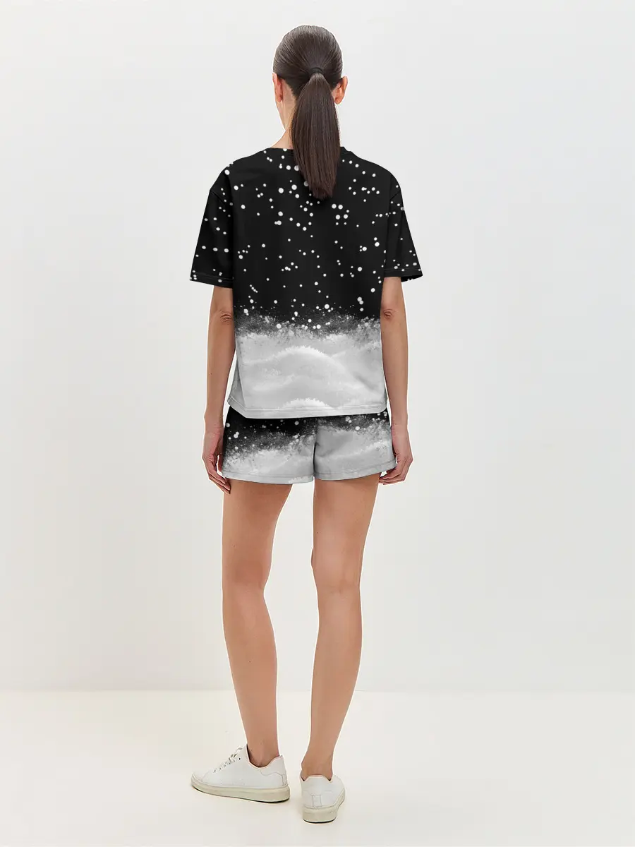 Женская пижама с шортами / Енот