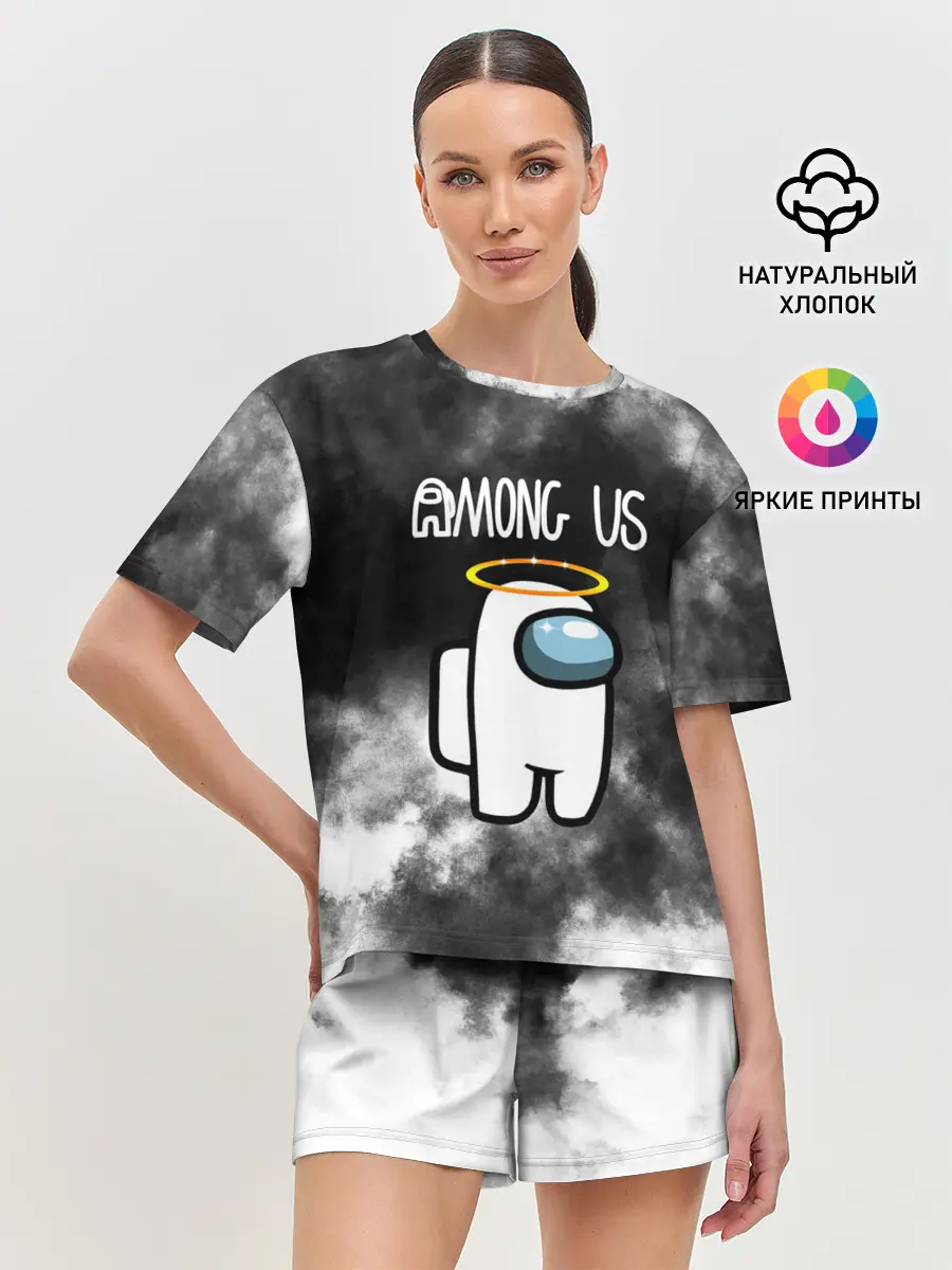 Женская пижама с шортами / Among Us Angel