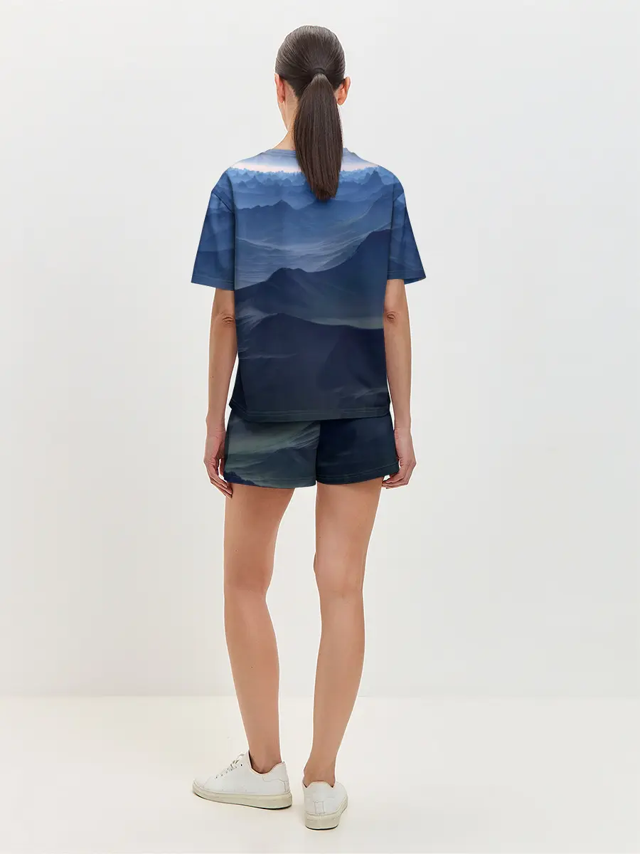 Женская пижама с шортами / Горный массив