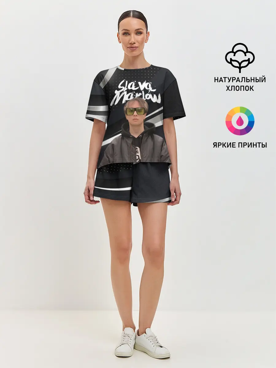 Женская пижама с шортами / SLAVA MARLOW / АРТЁМ ГОТЛИБ.