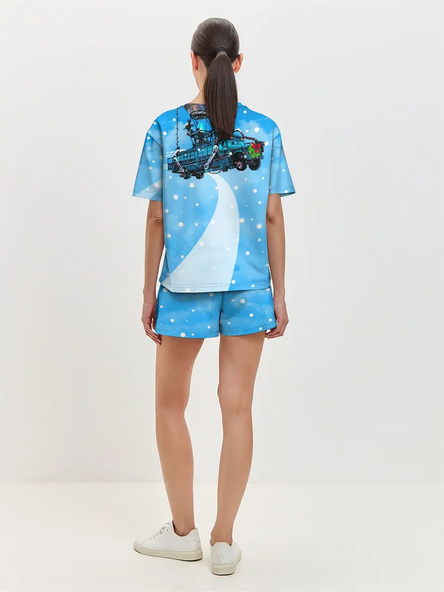 Женская пижама с шортами / Пряничный человек