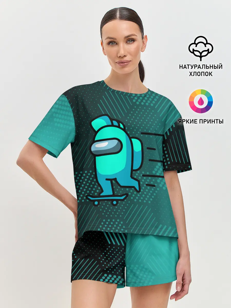 Женская пижама с шортами / AMONG US.