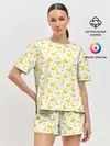 Женская пижама с шортами / Банановый рай