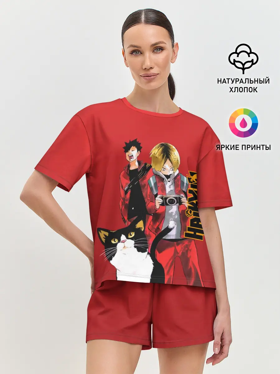Женская пижама с шортами / Haikyuu Тобио Кагэяма