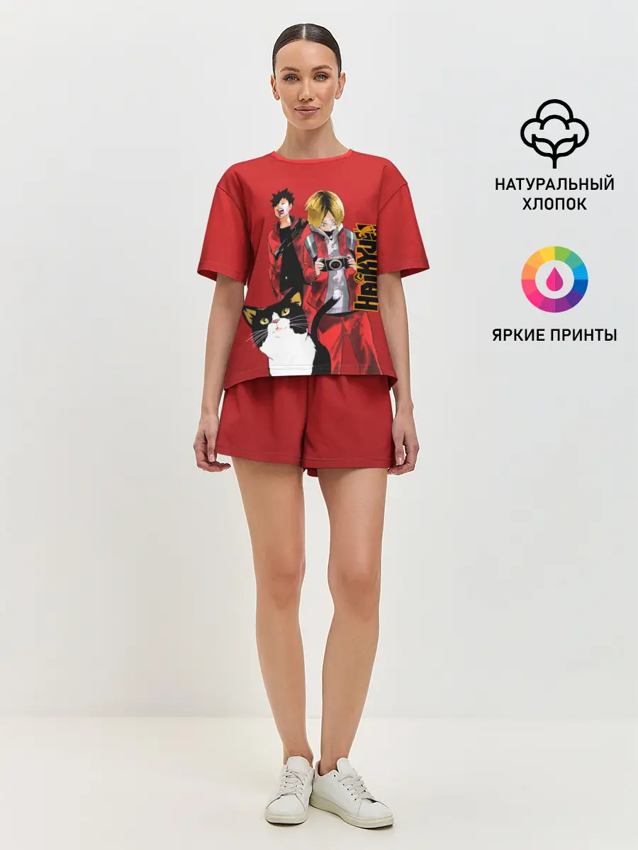 Женская пижама с шортами / Haikyuu Тобио Кагэяма