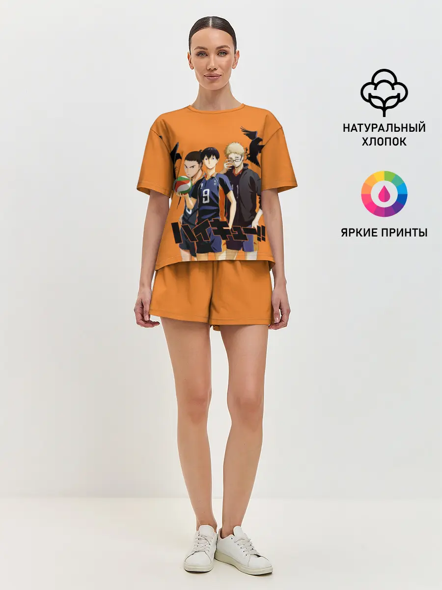 Женская пижама с шортами / Haikyu | Team