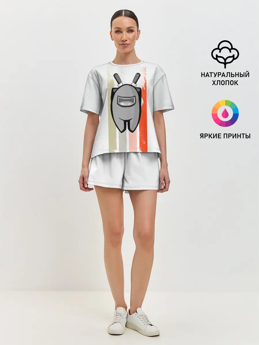 Женская пижама с шортами / Among Us