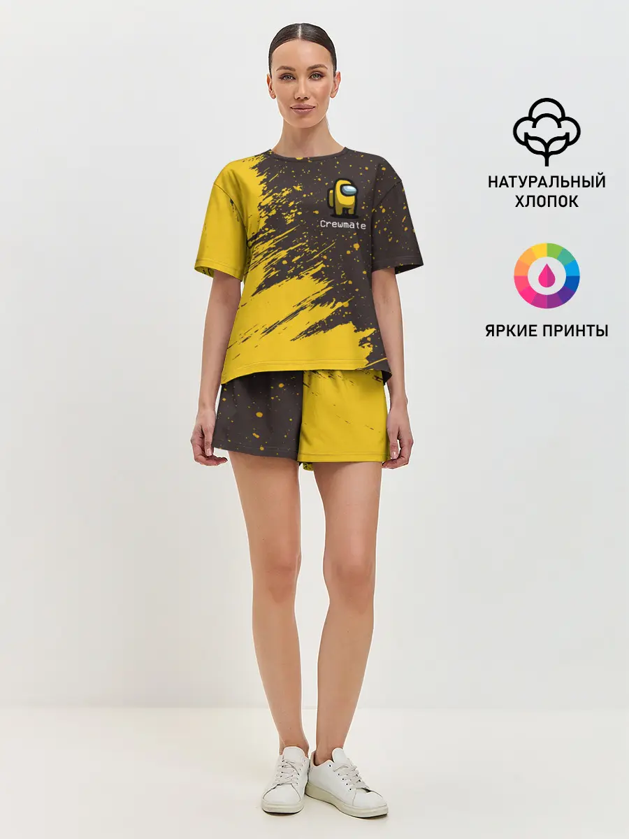 Женская пижама с шортами / AMONG US / АМОНГ АС