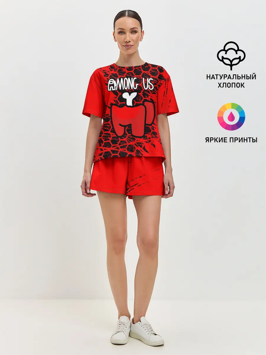 Женская пижама с шортами / AMONG US