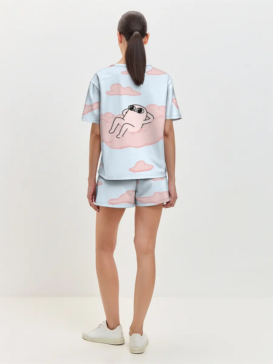 Женская пижама с шортами / мем