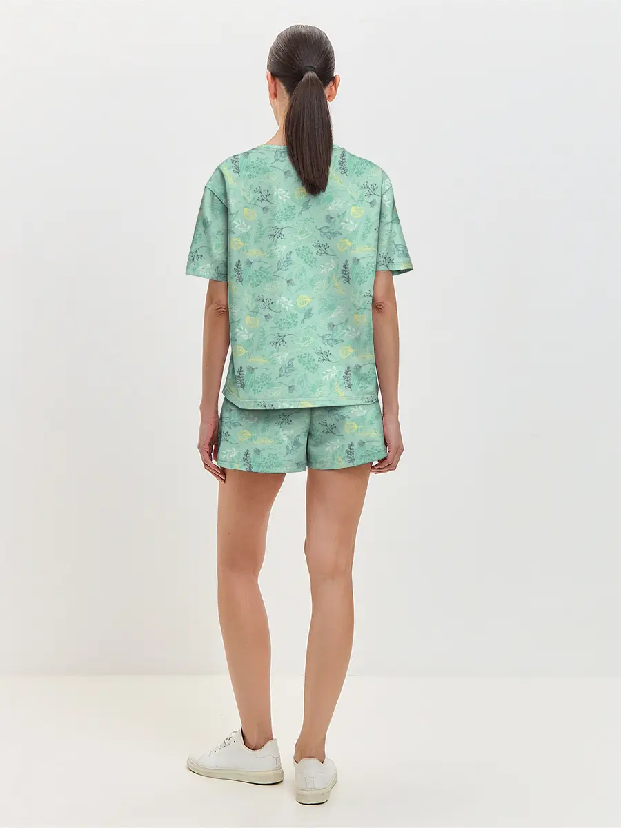 Женская пижама с шортами / Гербарий