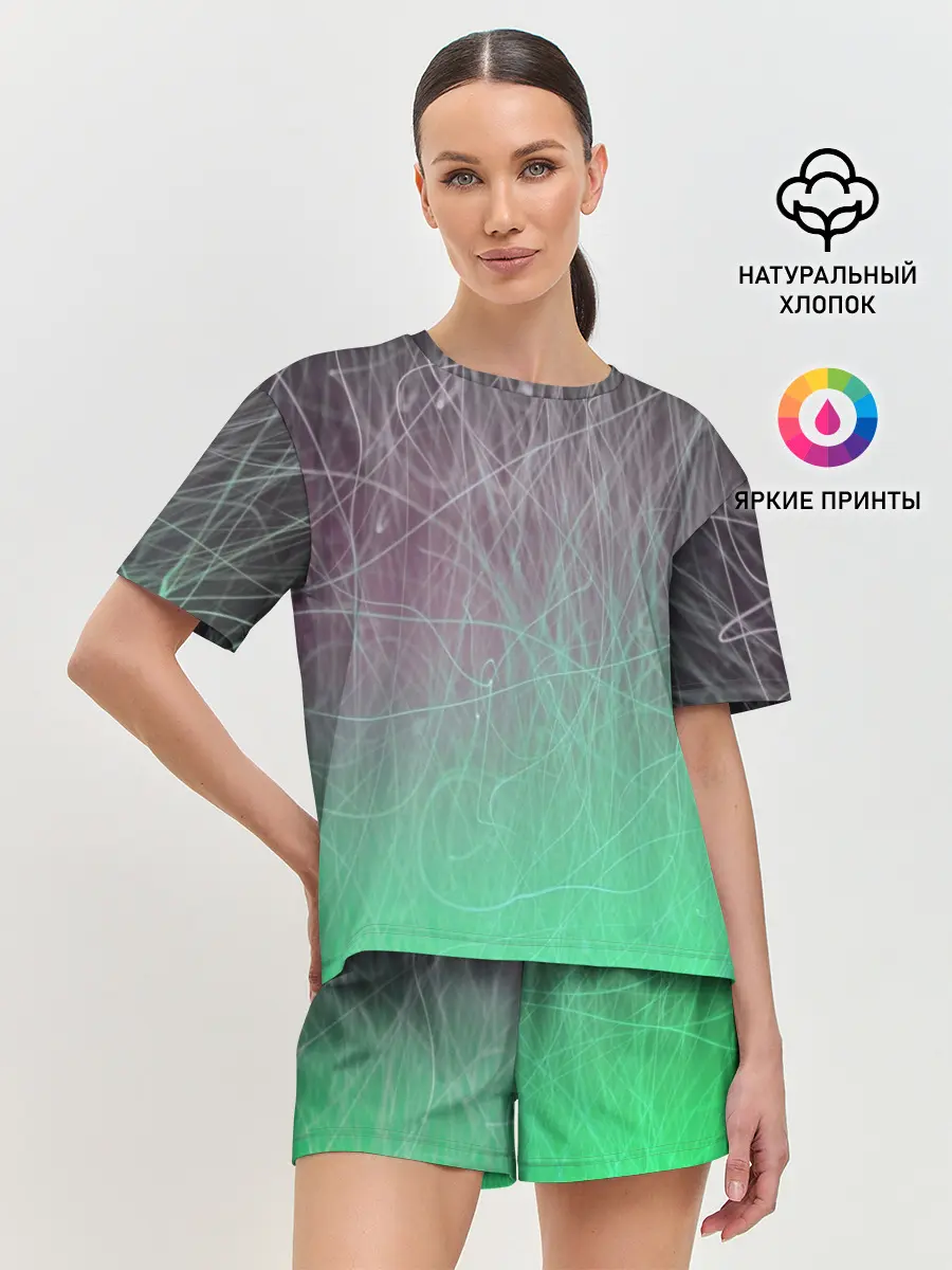 Женская пижама с шортами / Текстура