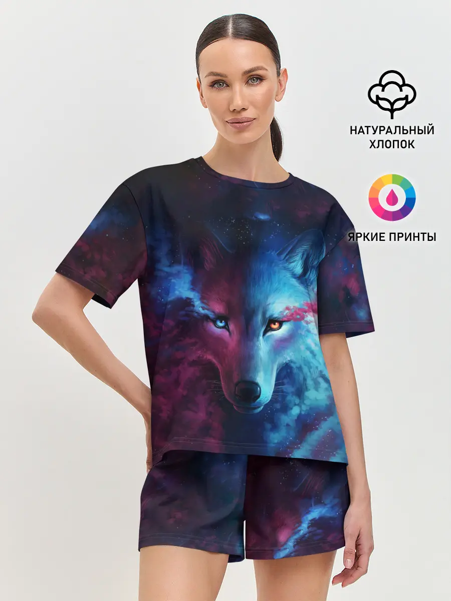 Женская пижама с шортами / ЗВЕЗДНЫЙ ВОЛК