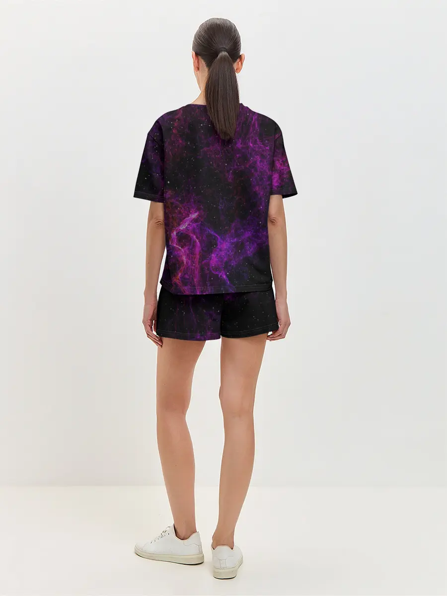 Женская пижама с шортами / Кот