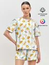 Женская пижама с шортами / Baked Goods Pattern
