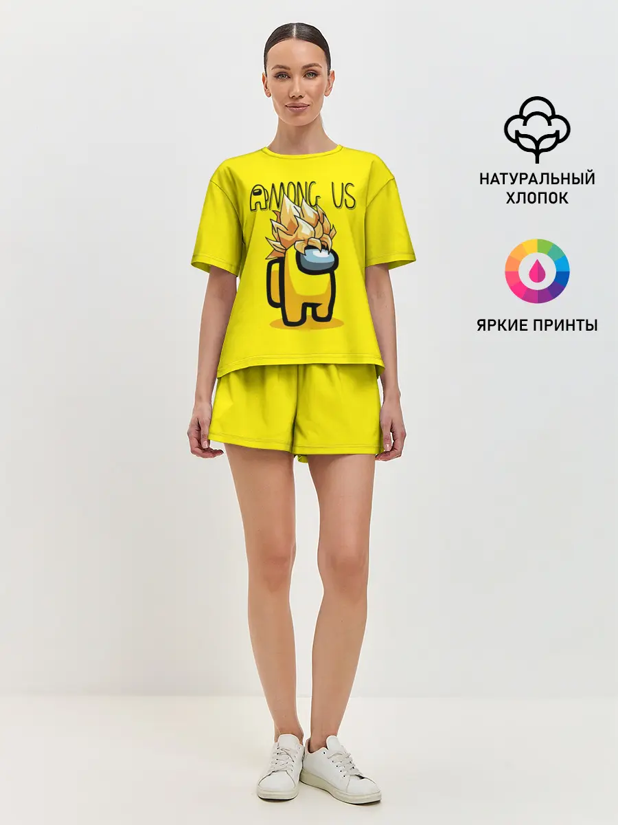 Женская пижама с шортами / Among Us