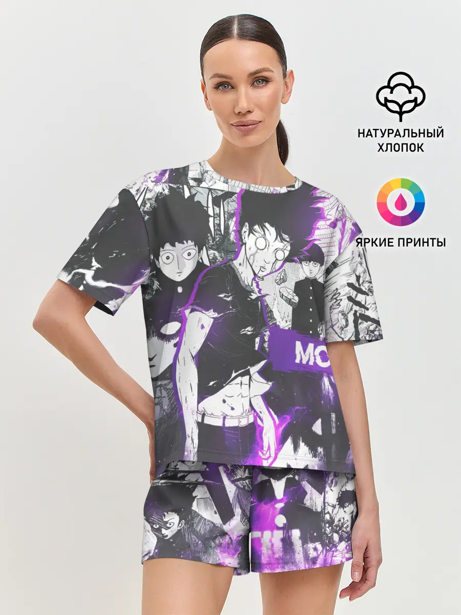 Женская пижама с шортами / Моб Психо 100