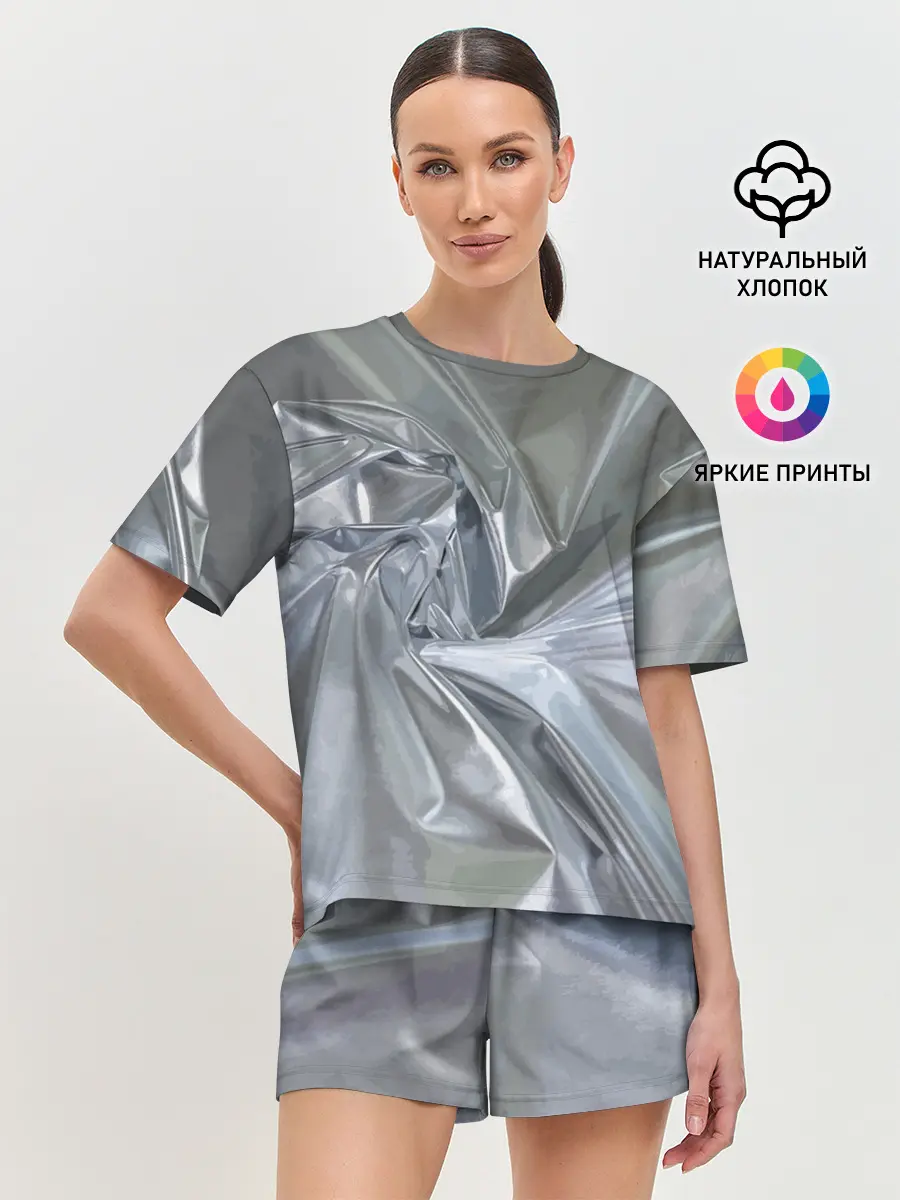 Женская пижама с шортами / Чарующая фольга